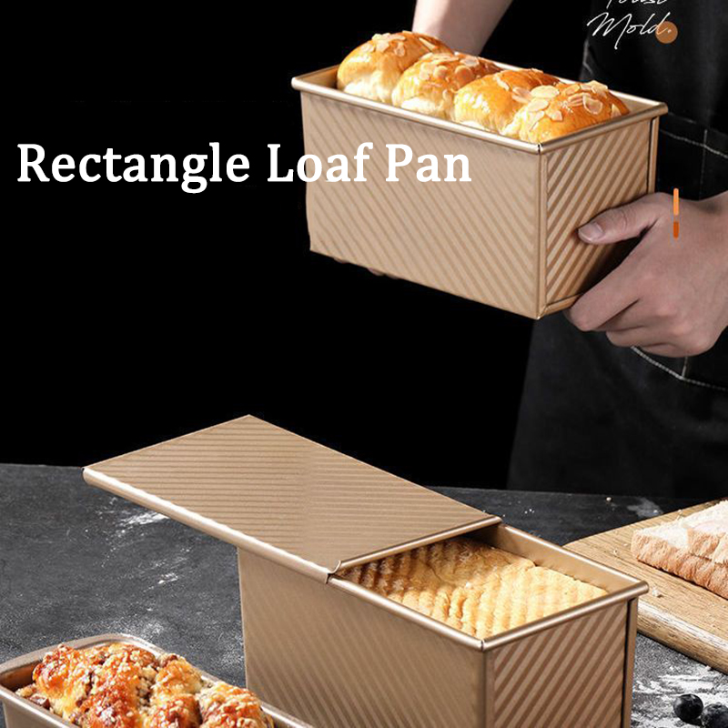 Springform Pan Set - Rechteckige Brotbackform, Backform für Toast, Pullman-Box,