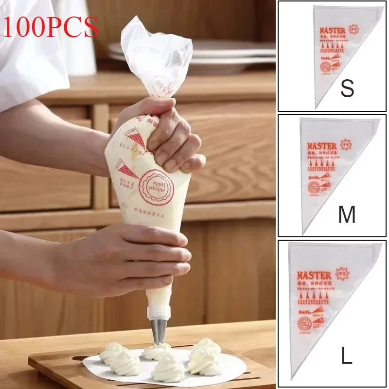 Baking Kitchen Design - 100 stücke Einweg Spritzbeutel Kuchen Creme