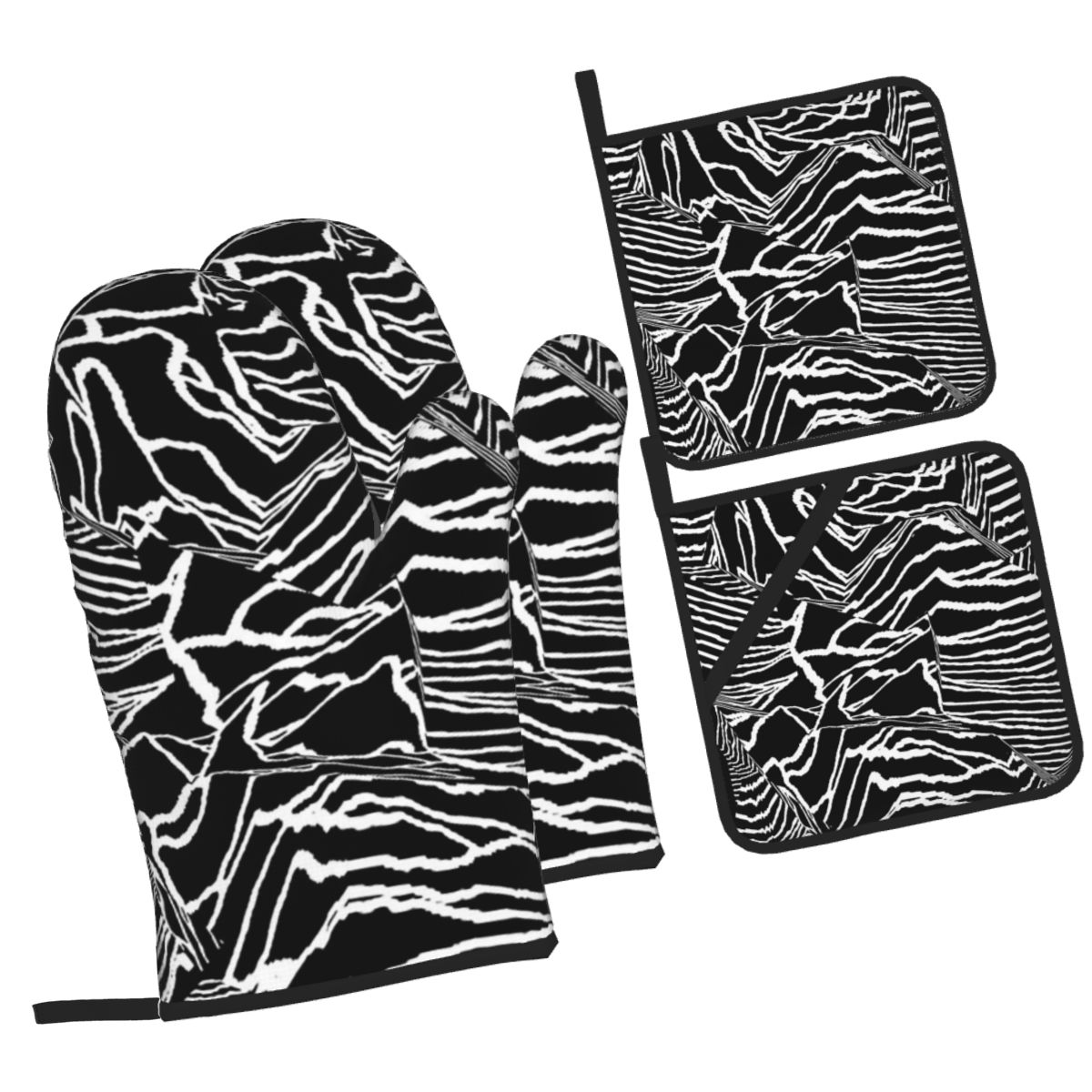 Kitchen Baking Gloves - Joy Division Unknown Pleasures Ofenhandschuhe und