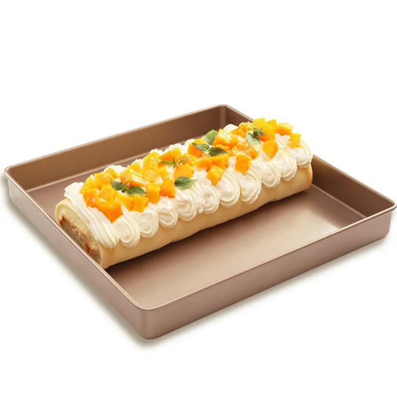 Springform Pan Set - 9/11 Zoll quadratische Antihaft-Backform verdickter Kohlenstoffstahl