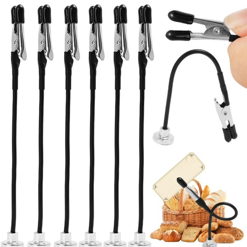 Kitchen Quiz - 10/5 Stück Magnetische Flexible Krokodilklemmen Elektrische