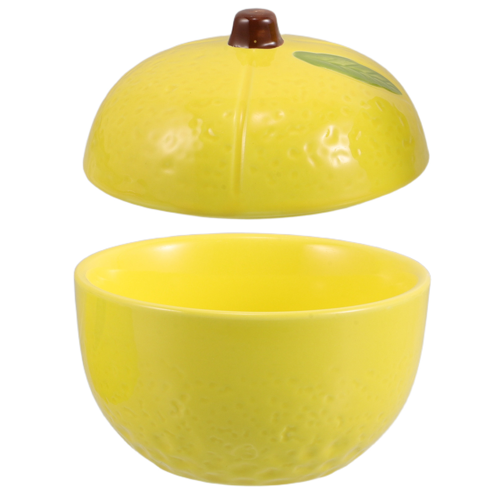 Kitchen Baking Storage Containers - Keramik-Zitronen-Vorratsdose mit Deckel, Lebensmittelbehälter für Speisekammer,