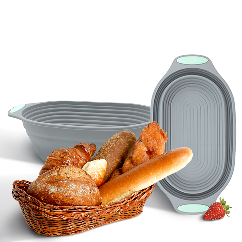 Kitchen Baking Tools - 1 Stück Silikon Faltbarer Banneton Brotgärkorb