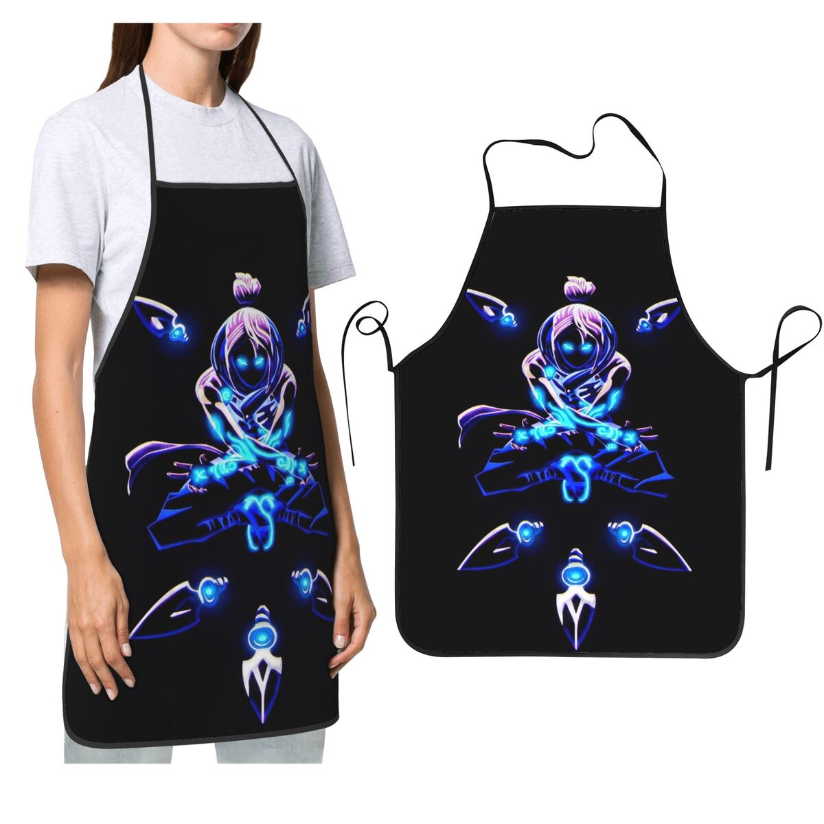 Kitchen Baking Game - Jett V-Valorant Riot Games Schürzen, Koch,