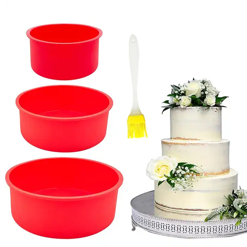 Springform Pan Set - Runde Silikon Kuchen form Backform runde