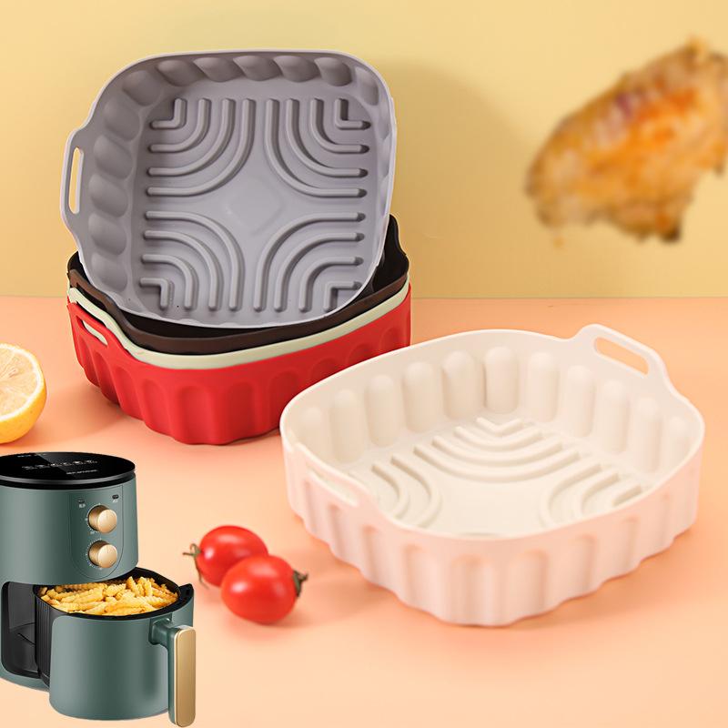 Kitchen Baking Tools - Silikon-Ofeneinsatz für Heißluftfritteuse Antihaftbeschichteter Faltbarer Korb