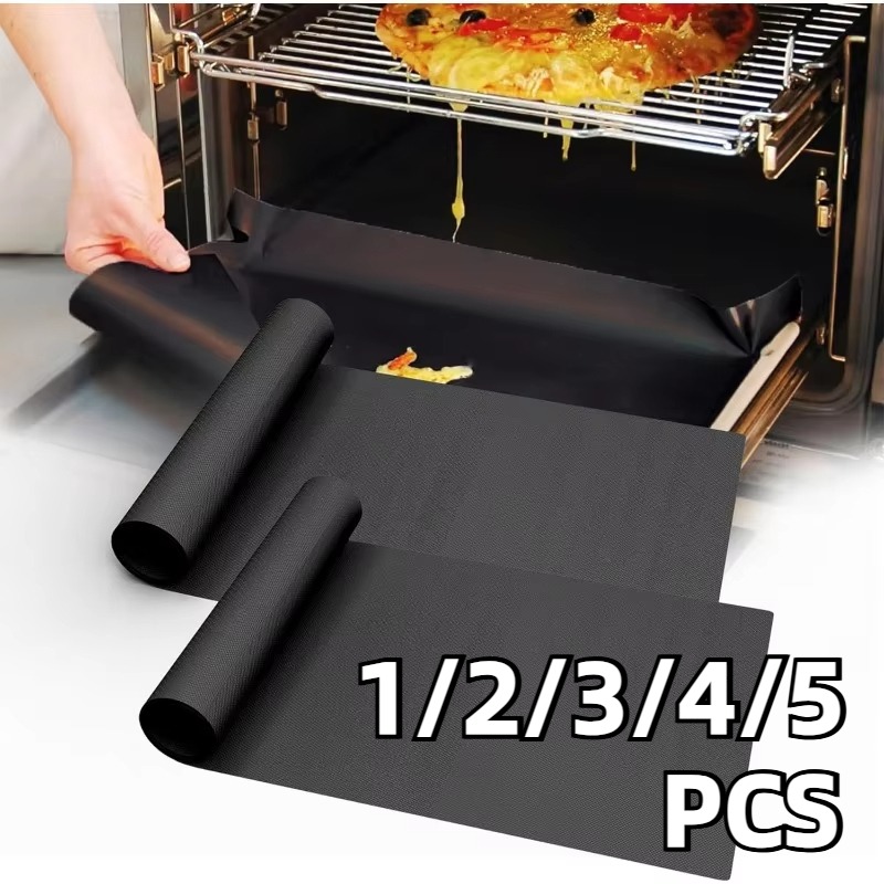 Kitchen Baking Oven - 1/2/3/4/5PCS Schwarz BBQ Grill Matte Ofen