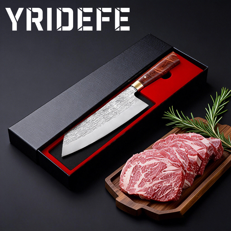 Kitchen Baking Gifts - Japanisches Küchenmesser, Kochzubehör, handgeschmiedetes Edelstahl-Mehrzweckmesser, Geschenkbox