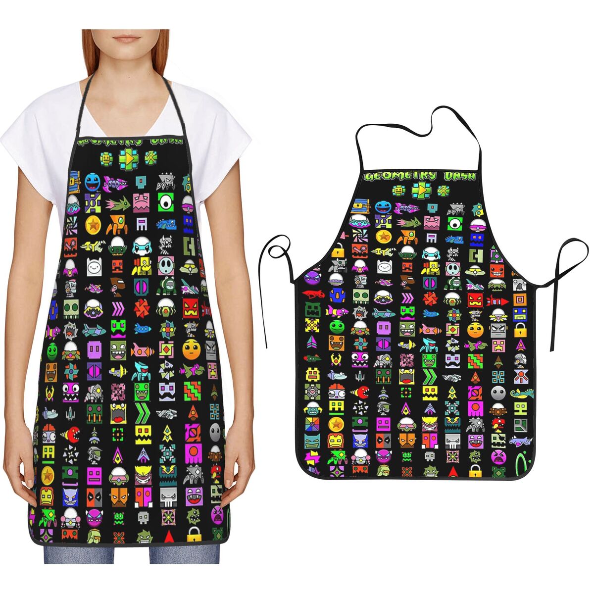 Kitchen Baking Game - Geometrie-Armaturenbrett, Spielfigur, Schürzen, Koch, Kochen, Backen,