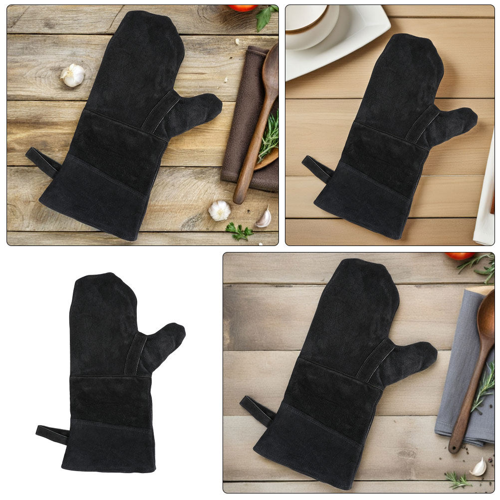 3 Stück hitzebeständige schwar – Kitchen Baking Gloves Bewertung und Preis