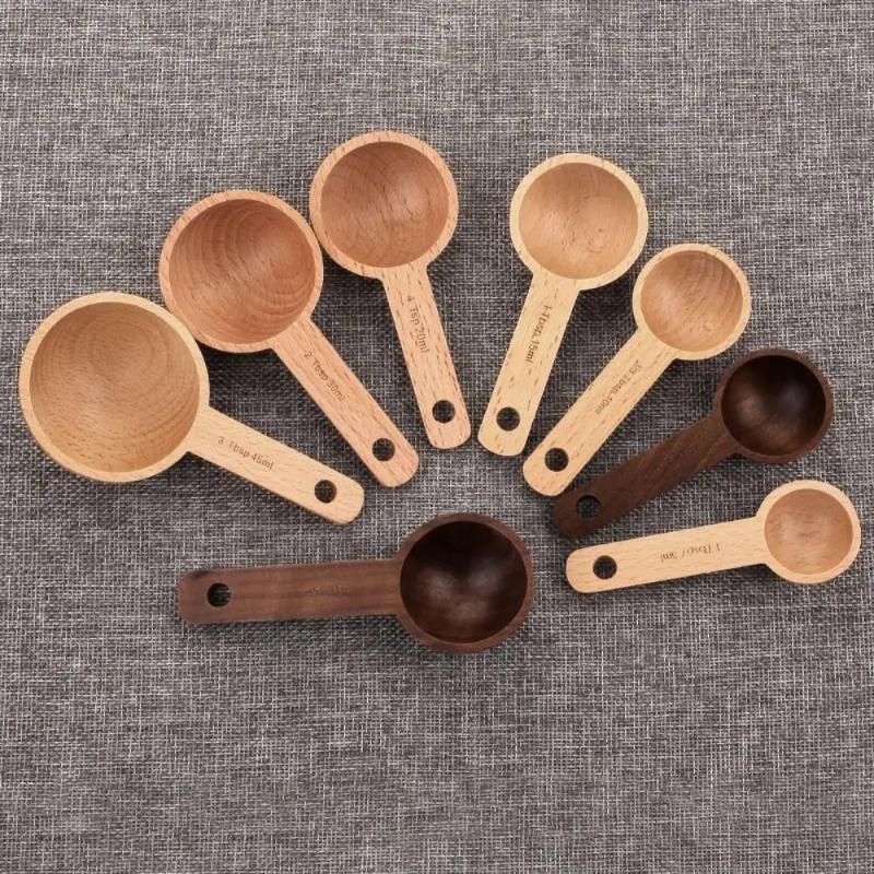 Holz-Messlöffel 7,5-45ML Tragb – Kitchen Baking Gifts Bewertung und Preis