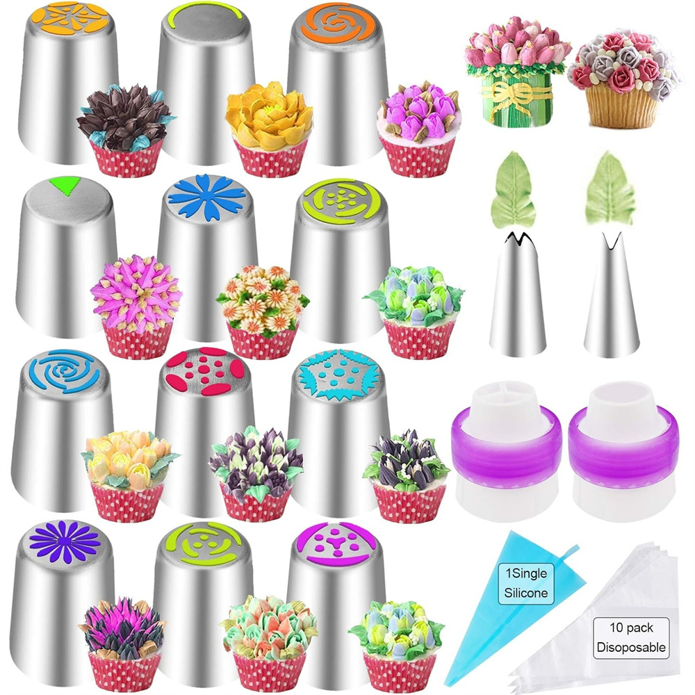 27 Russische Tulpen-Creme-Eise – Decorating Tip Set Bewertung und Preis