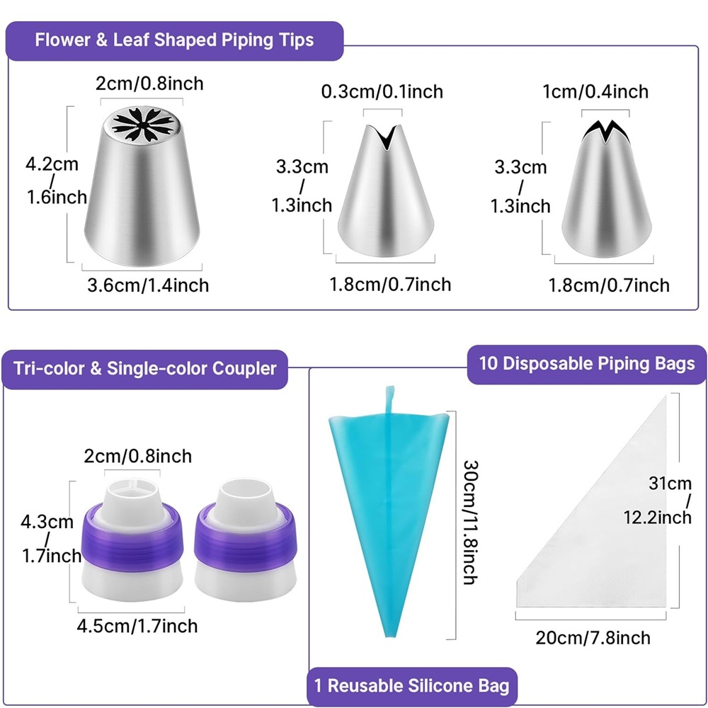 27 Russische Tulpen-Creme-Eise – Decorating Tip Set Bewertung und Preis