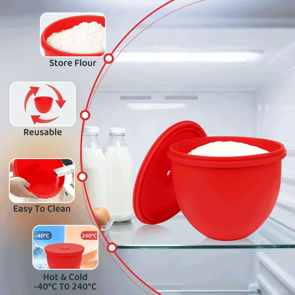 Silikon-Mixerschüssel-Einlage  – Kitchenaid Baking Bowl Bewertung und Preis