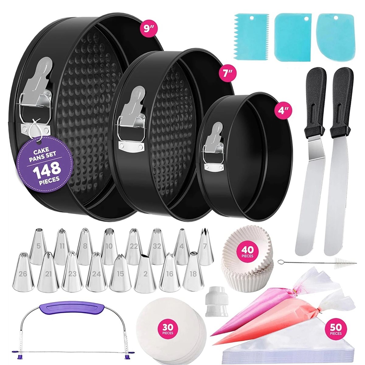 M10K 148-teiliges Kuchenformen – Springform Pan Set Bewertung und Preis