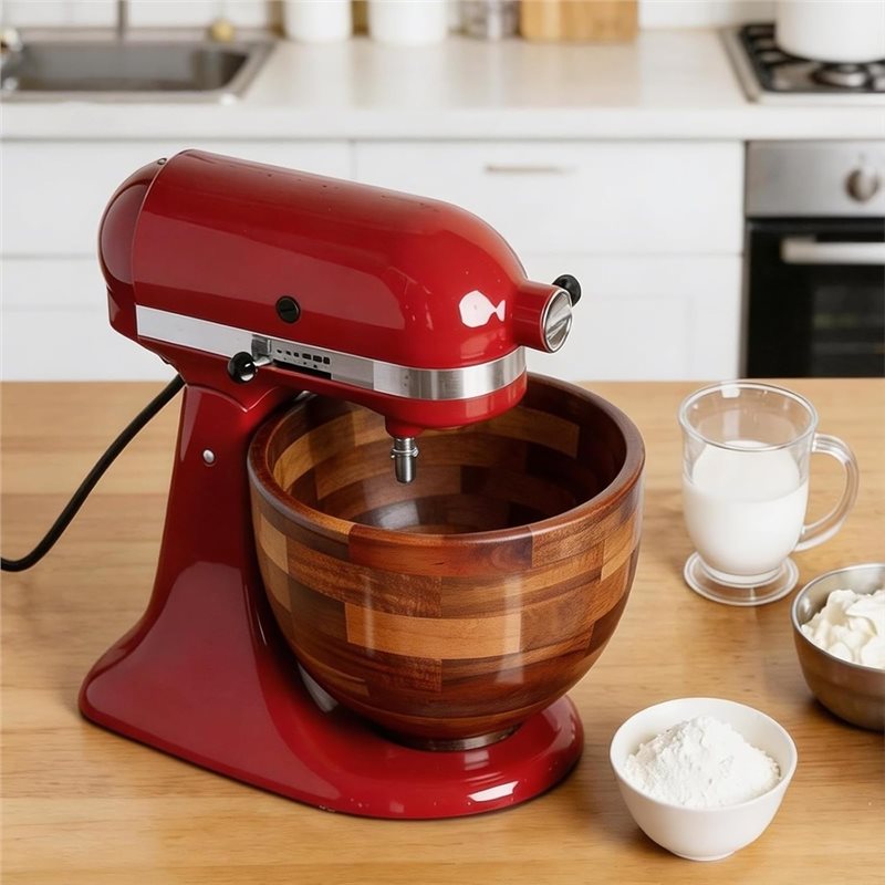 AB41-Holz-Rührschüssel für Kit – Kitchenaid Baking Bowl Bewertung und Preis