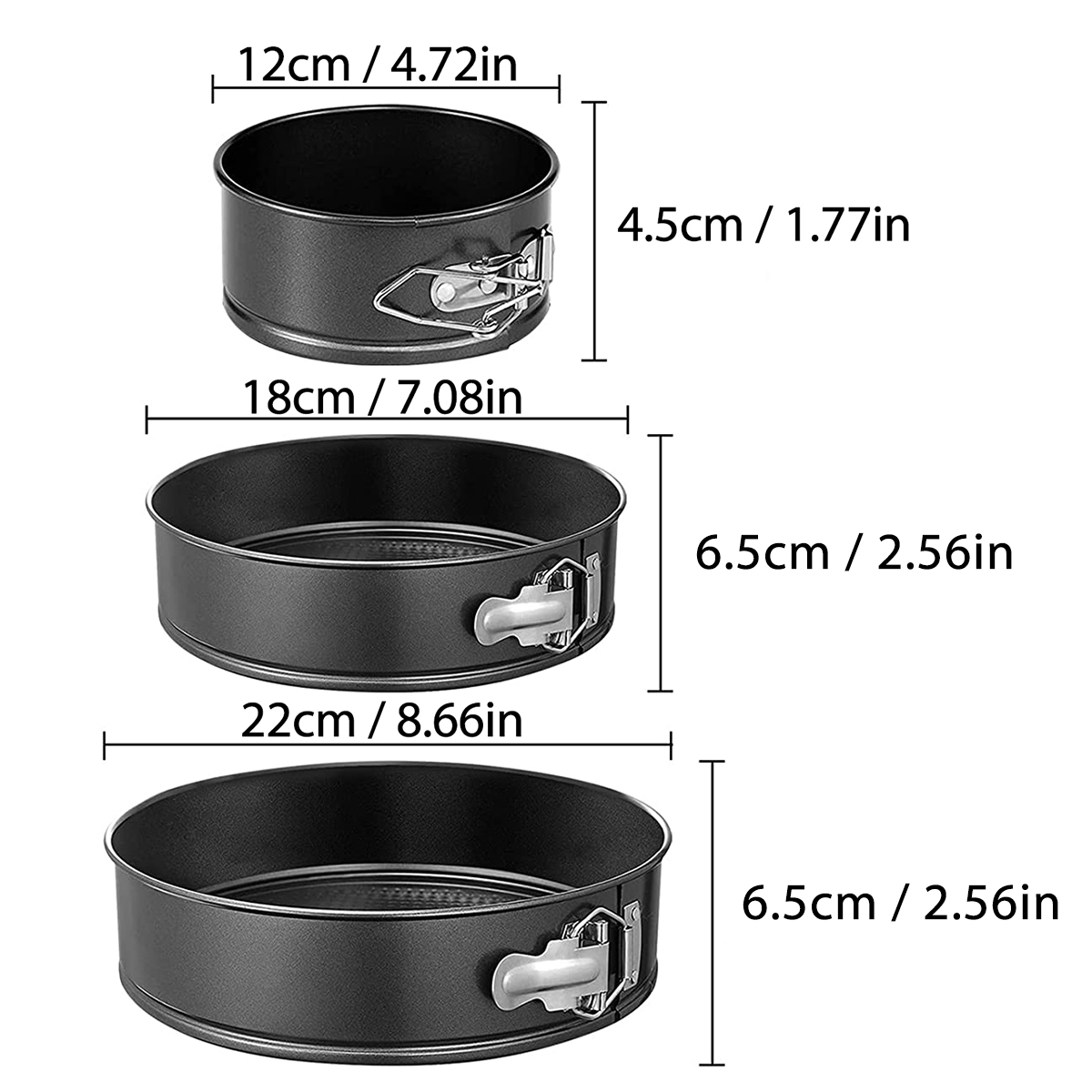 1PC, 3-teiliges Kuchenform-Set – Springform Pan Set Bewertung und Preis