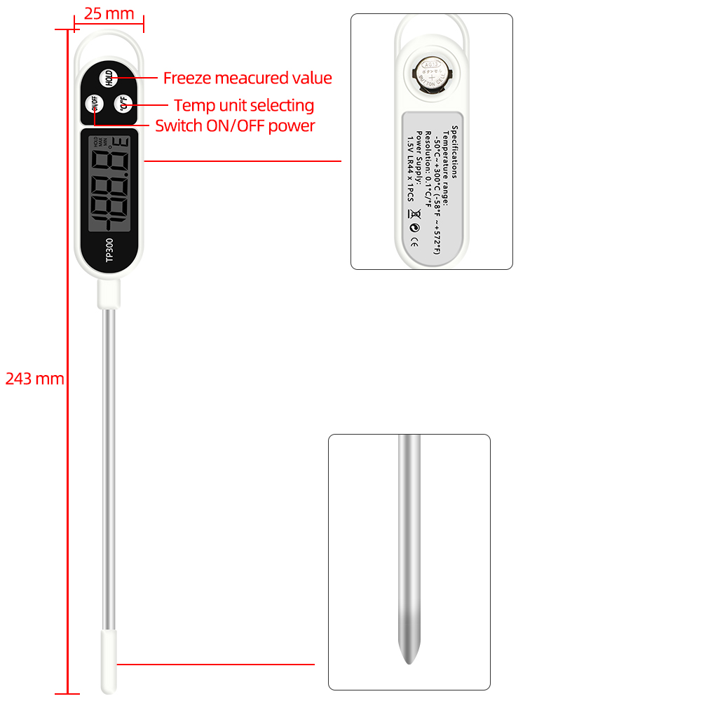 Digitale Lebensmittel Thermome – Kitchen Quiz Bewertung und Preis