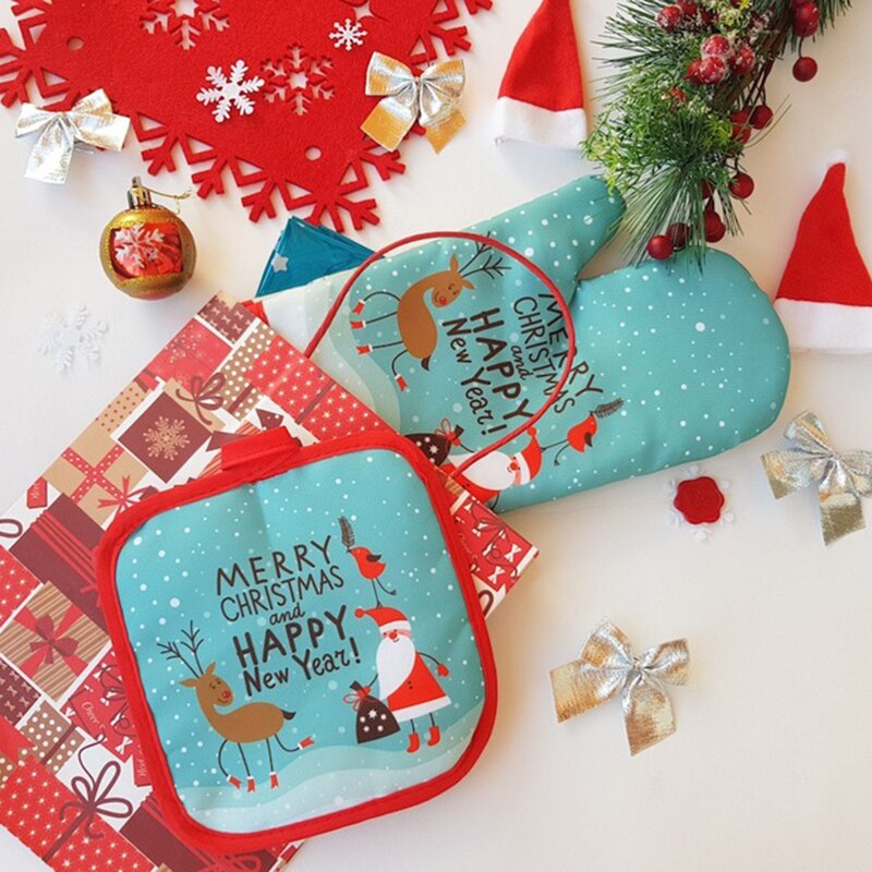 2 teile/satz Weihnachten Top f – Kitchen Baking Gloves Bewertung und Preis