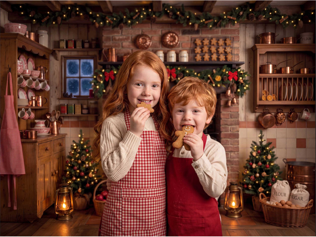 Weihnachts-Küchenhintergrund f – Baking Kitchen Kids Bewertung und Preis